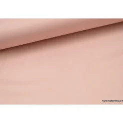 Tissu satin microfibre fluide uni vieux rose