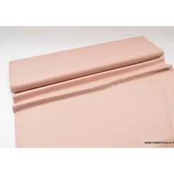 Tissu satin microfibre fluide uni vieux rose