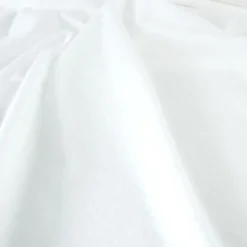 Tissu seersucker à rayures fines - Blanc