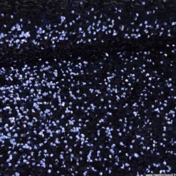 Tissu Sequin bleu marine sur velours