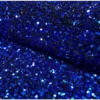 Tissu Sequin bleu roi sur velours