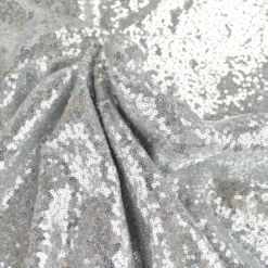 Tissu Sequin fin coloris Argent
