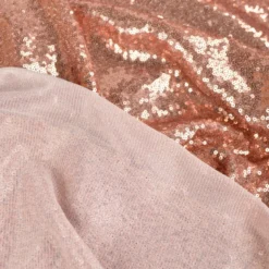 Tissu Sequin fin coloris champagne