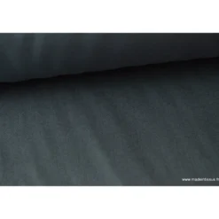Tissu sergé coton lourd ANTHRACITE 300gr/m²