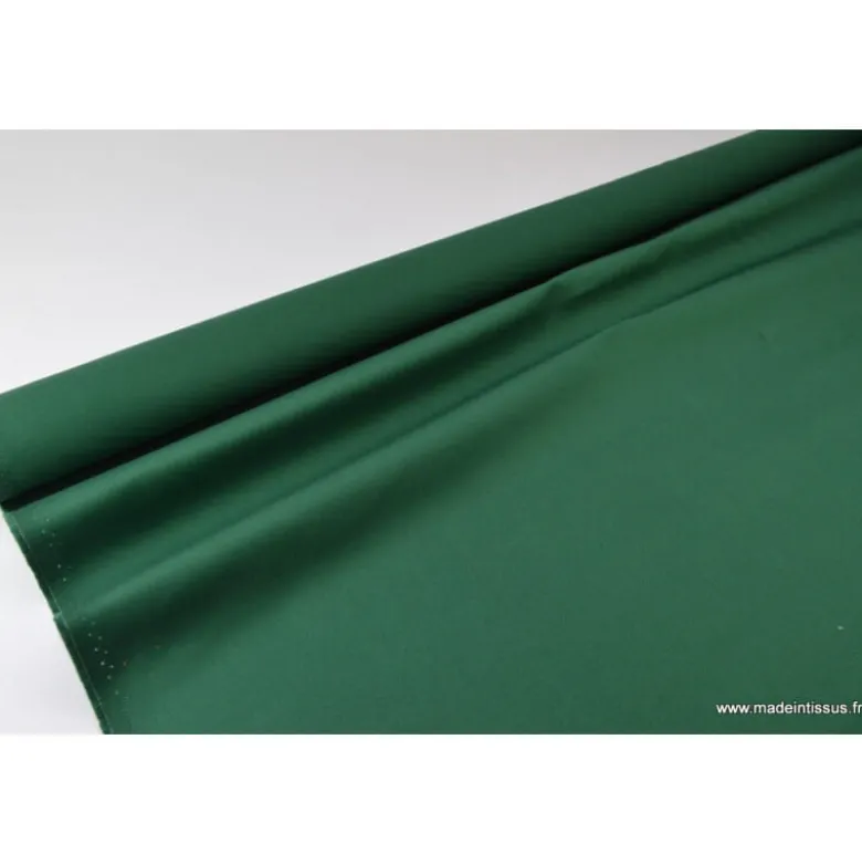 Tissu sergé coton lourd vert 300gr/m²
