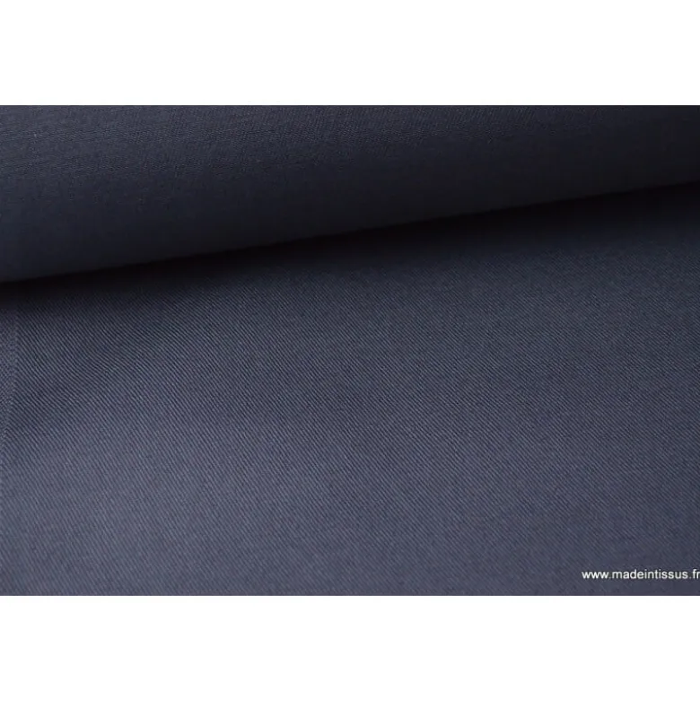 Tissu sergé coton mi-lourd anthracite 260gr/m².