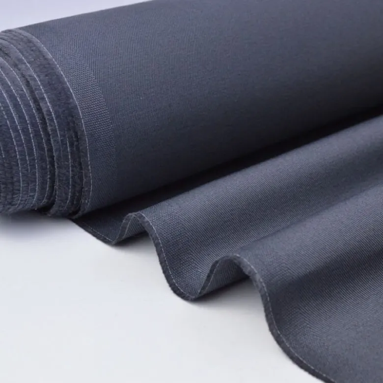 Tissu sergé coton mi-lourd anthracite 260gr/m².