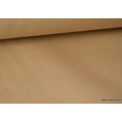 Tissu sergé coton mi-lourd beige260gr/m²