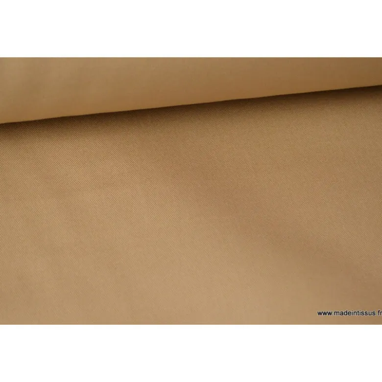 Tissu sergé coton mi-lourd beige260gr/m²