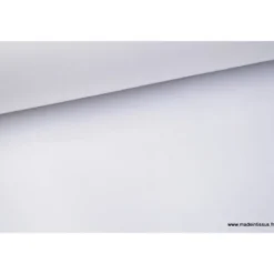 Tissu sergé coton mi-lourd blanc 260gr/m²
