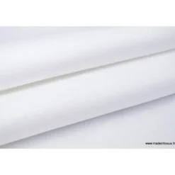 Tissu sergé coton mi-lourd blanc 260gr/m²