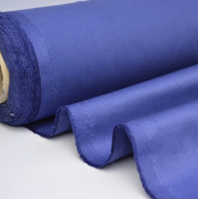 Tissu sergé coton mi-lourd bleu denim 260gr/m²