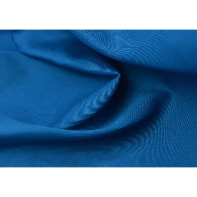 Tissu sergé coton mi-lourd bleu pétrole 260gr/m²