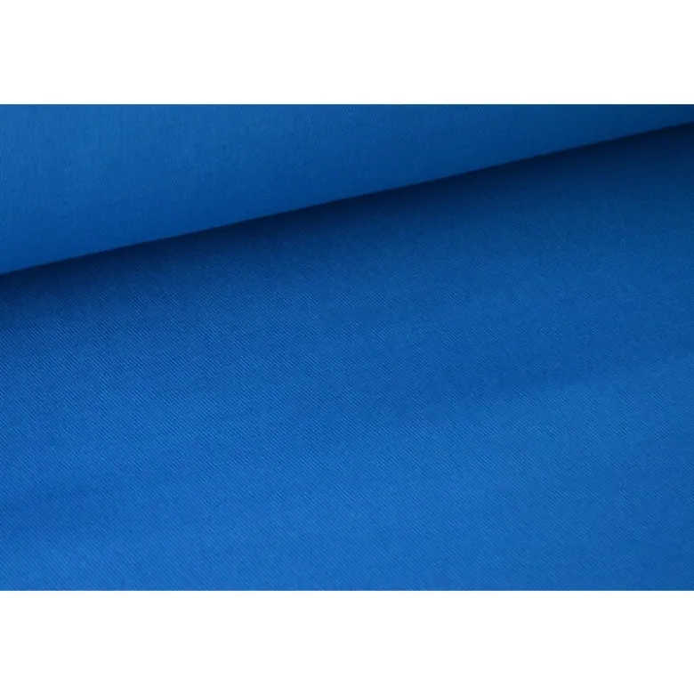 Tissu sergé coton mi-lourd bleu pétrole 260gr/m²