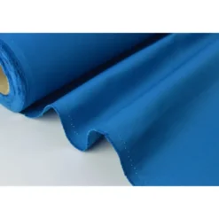 Tissu sergé coton mi-lourd bleu pétrole 260gr/m²