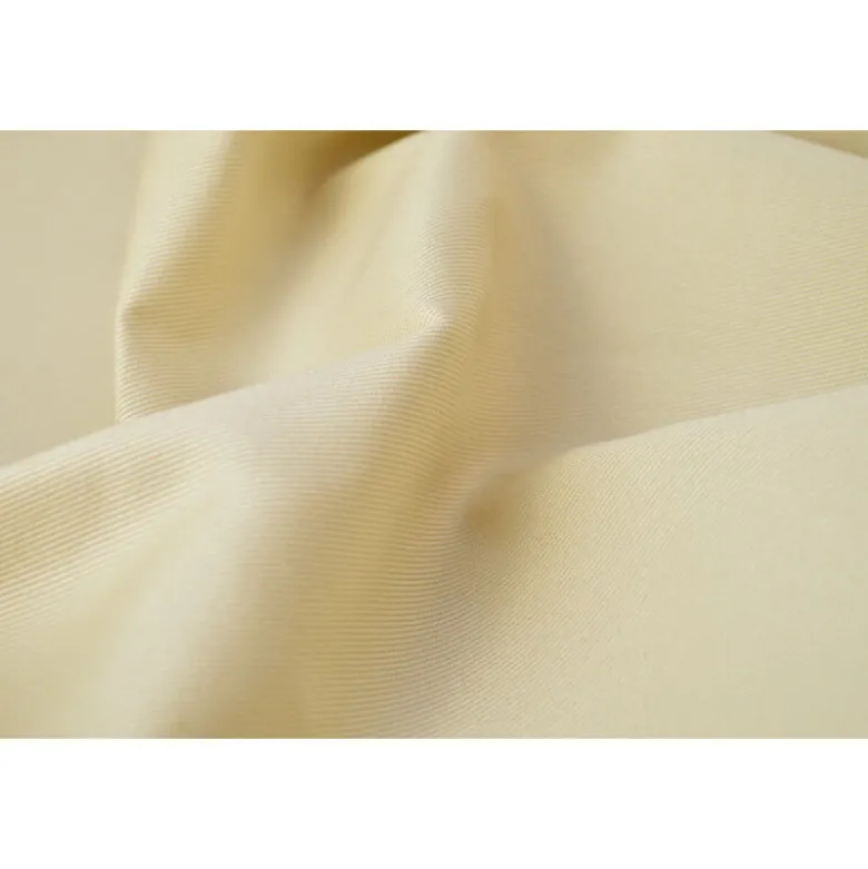Tissu sergé coton mi-lourd écru 260gr/m²
