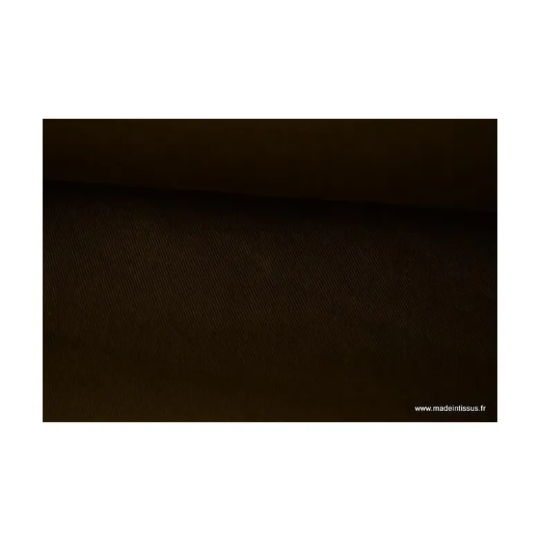Tissu sergé coton mi-lourd Marron (bronze) 260gr/m²