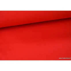 Tissu sergé coton mi-lourd rouge260gr/m²