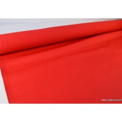 Tissu sergé coton mi-lourd rouge260gr/m²
