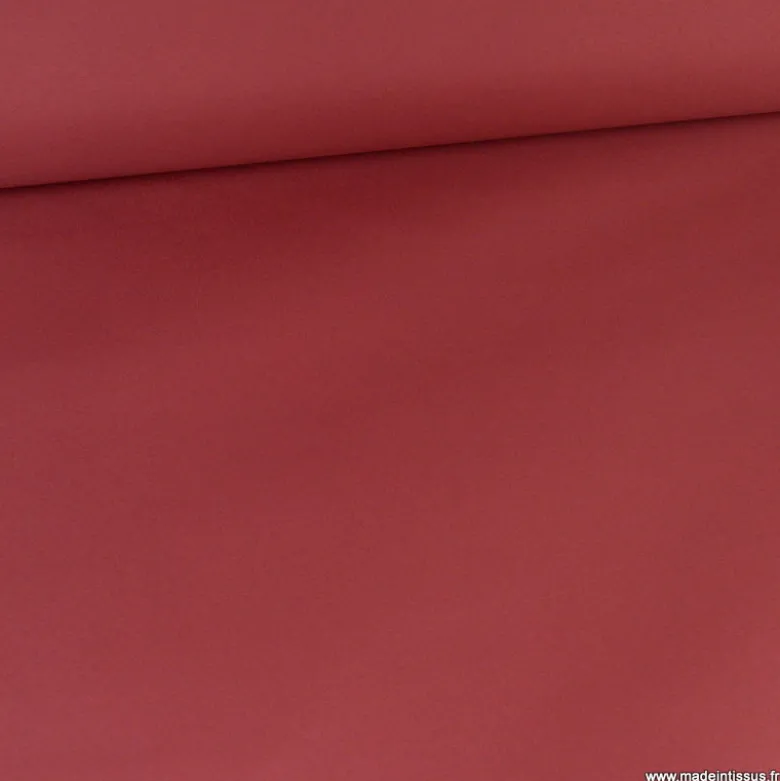 Tissu sergine bordeaux pour robe de mariée