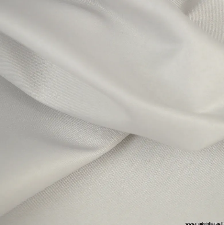 Tissu sergine gris perle pour robe de mariée