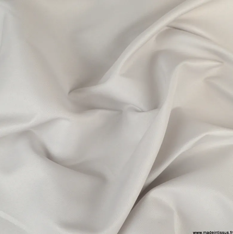 Tissu sergine gris perle pour robe de mariée