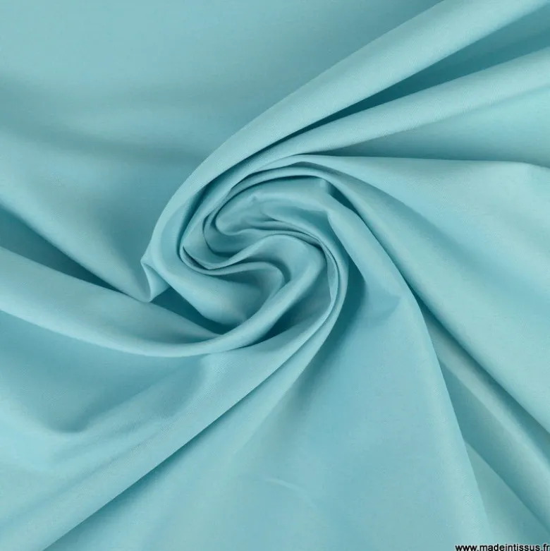 Tissu sergine turquoise pour robe de mariée