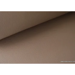 Tissu Simili cuir ameublement rigide TAUPE
