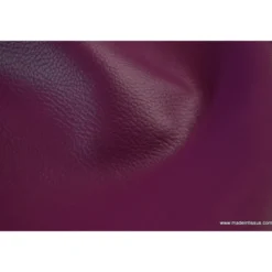 Tissu Simili cuir ameublement rigide violet