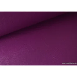 Tissu Simili cuir ameublement rigide violet
