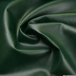 Tissu Simili cuir ameublement rigide Vert Sapin