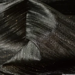 Tissu Simili cuir Ecorce Noir