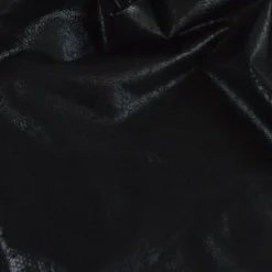 Tissu simili cuir extensible aspect peu de serpent noir