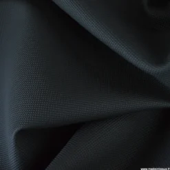 Tissu simili cuir pointillé noir pour sellerie moto.