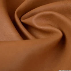 Tissu simili cuir vieilli coloris Fauve