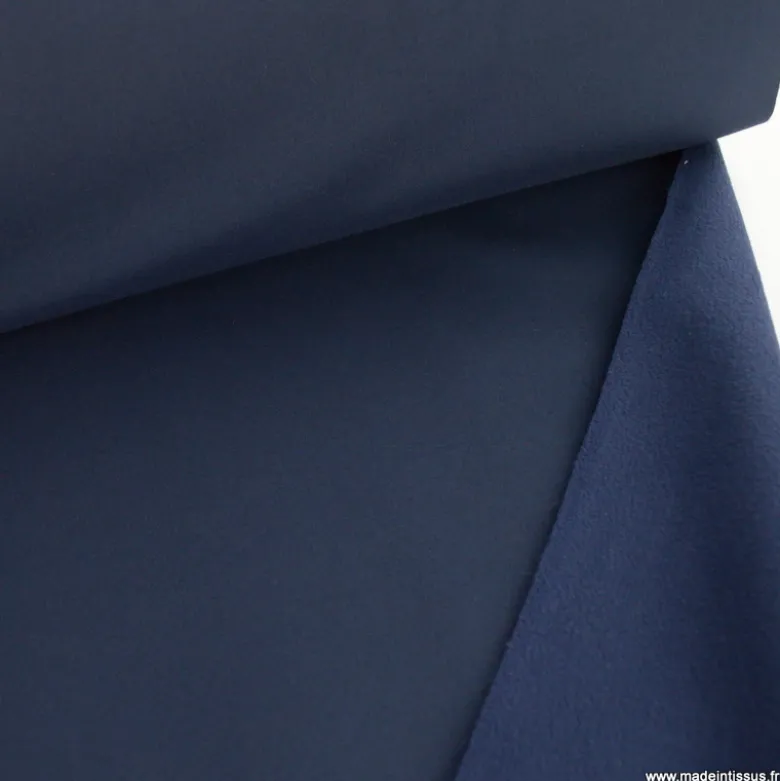 Tissu Softshell Bleu marine