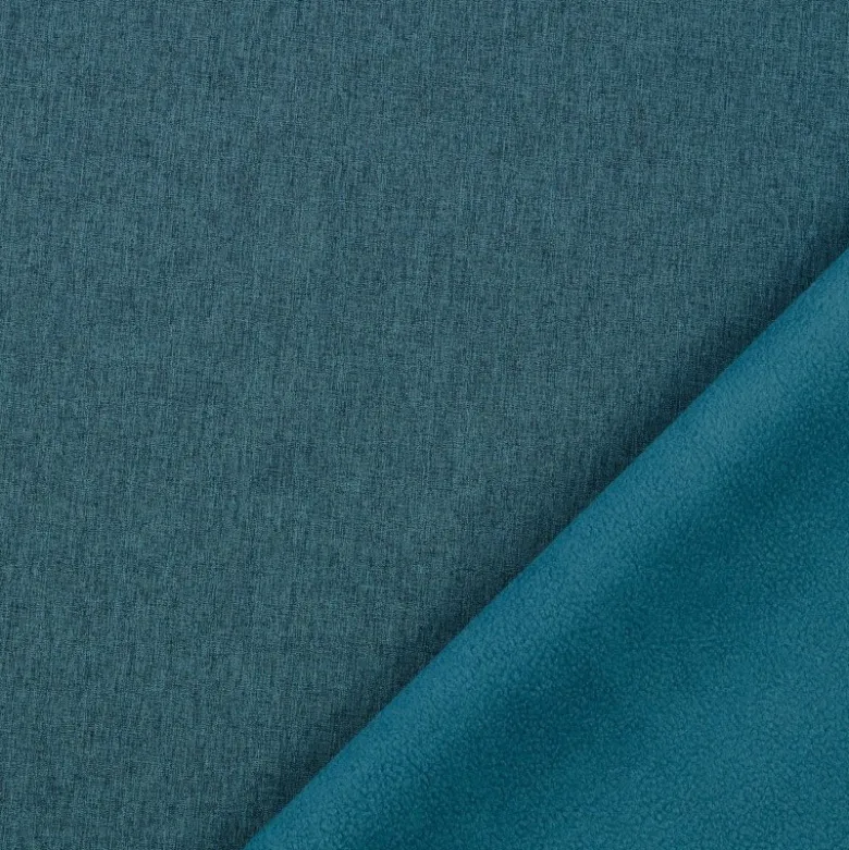 Tissu Softshell pétrole chiné