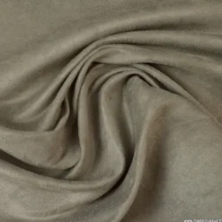 Tissu suédine ameublement habillement gris