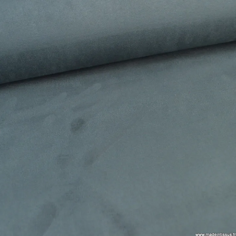 Tissu suédine anthracite pour siège automobile et ameublement