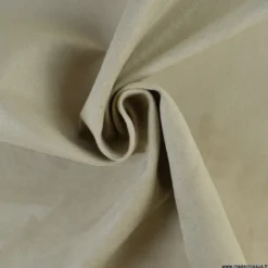 Tissu suédine beige clair pour siège automobile et ameublement