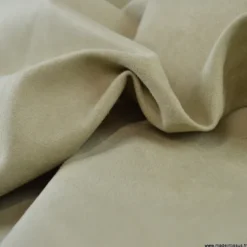Tissu suédine écru foncé pour siège automobile et ameublement