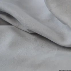 Tissu suédine gris clair pour siège automobile et ameublement