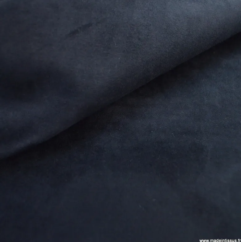 Tissu suédine noir pour siège automobile et ameublement