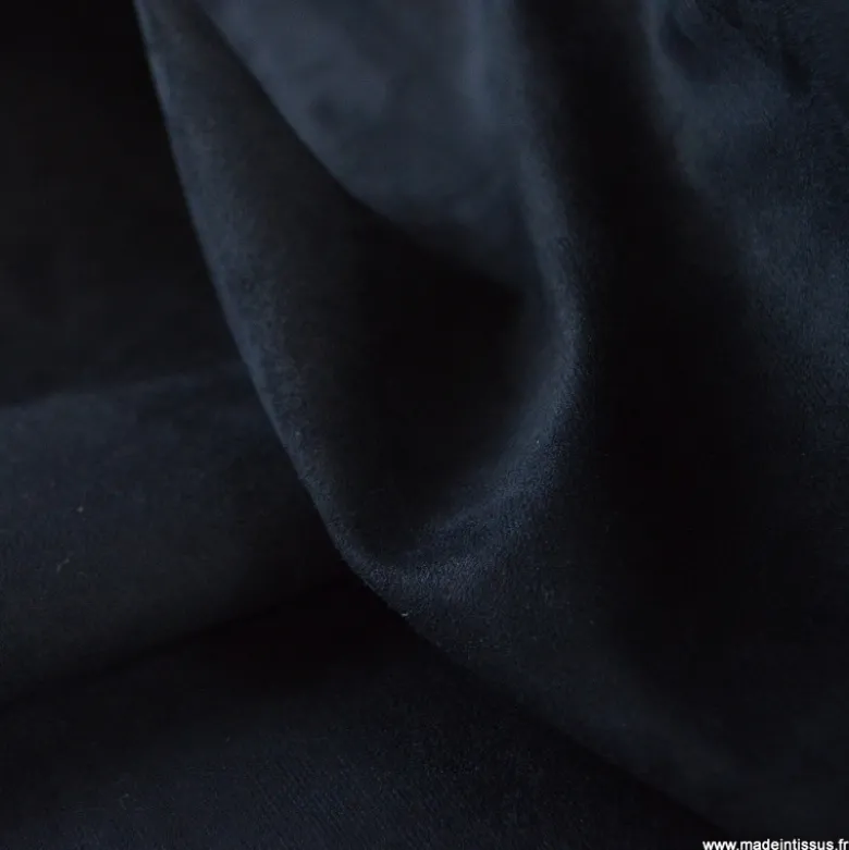 Tissu suédine noir pour siège automobile et ameublement