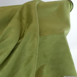 Tissu suedine ameublement habillement kaki