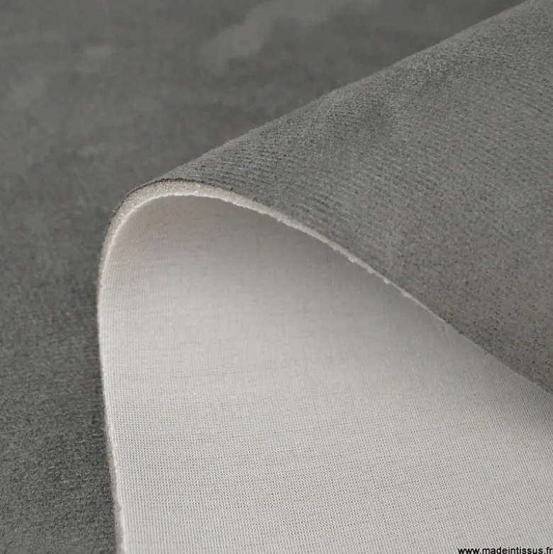 Tissu suedine pour ciel de toit gris foncé