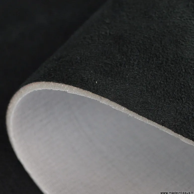 Tissu suedine pour ciel de toit noir.