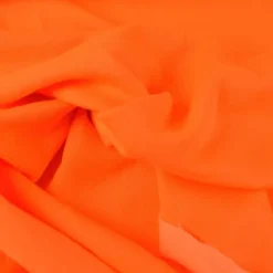Tissu sweat molleton américain Orange fluo - Largeur 190 cm