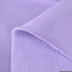 Tissu sweat molleton américain Parme - Largeur 190 cm