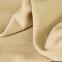 Tissu sweat molleton américain Sable - Largeur 190 cm